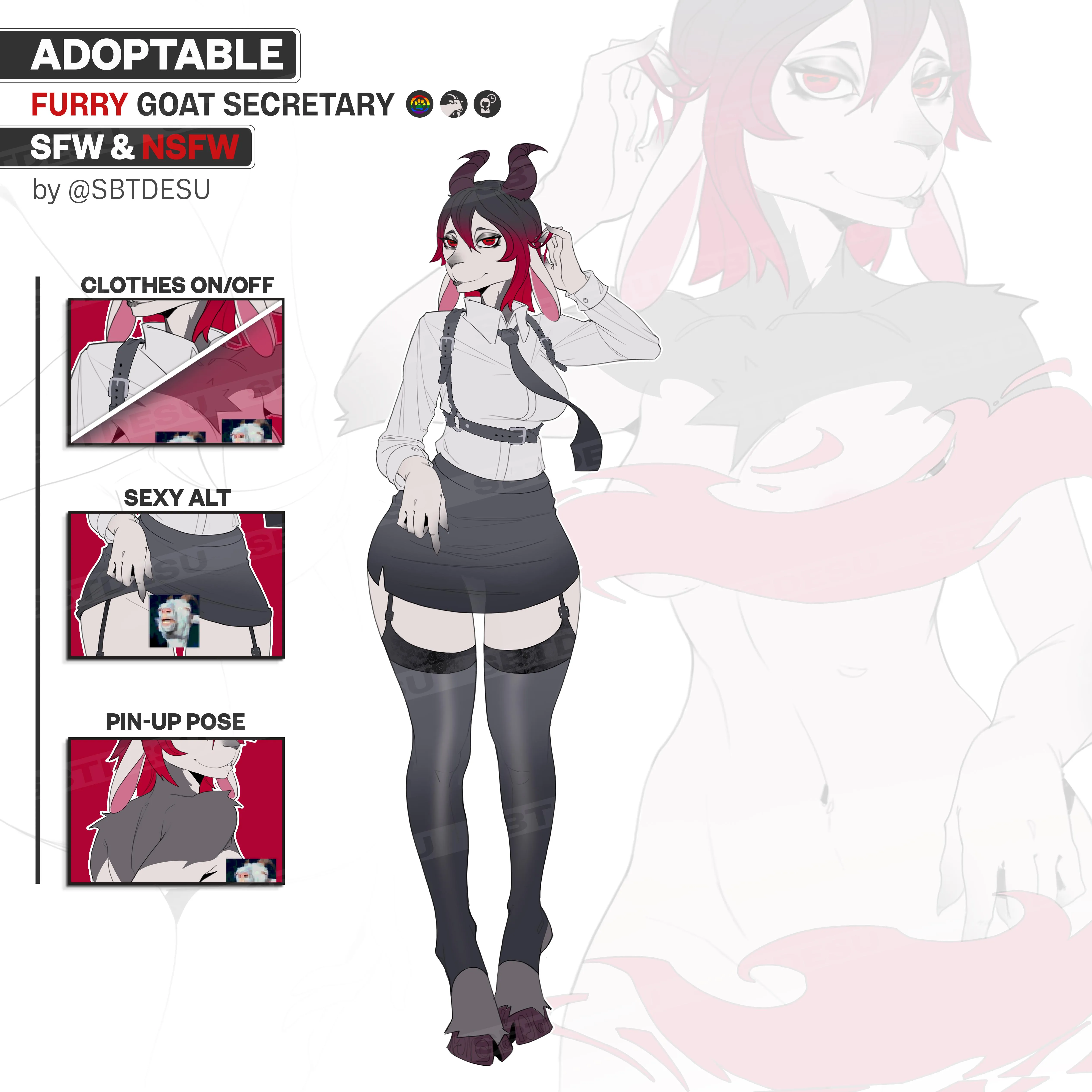 Furry Goat Secretary [F] (sbtdesu)