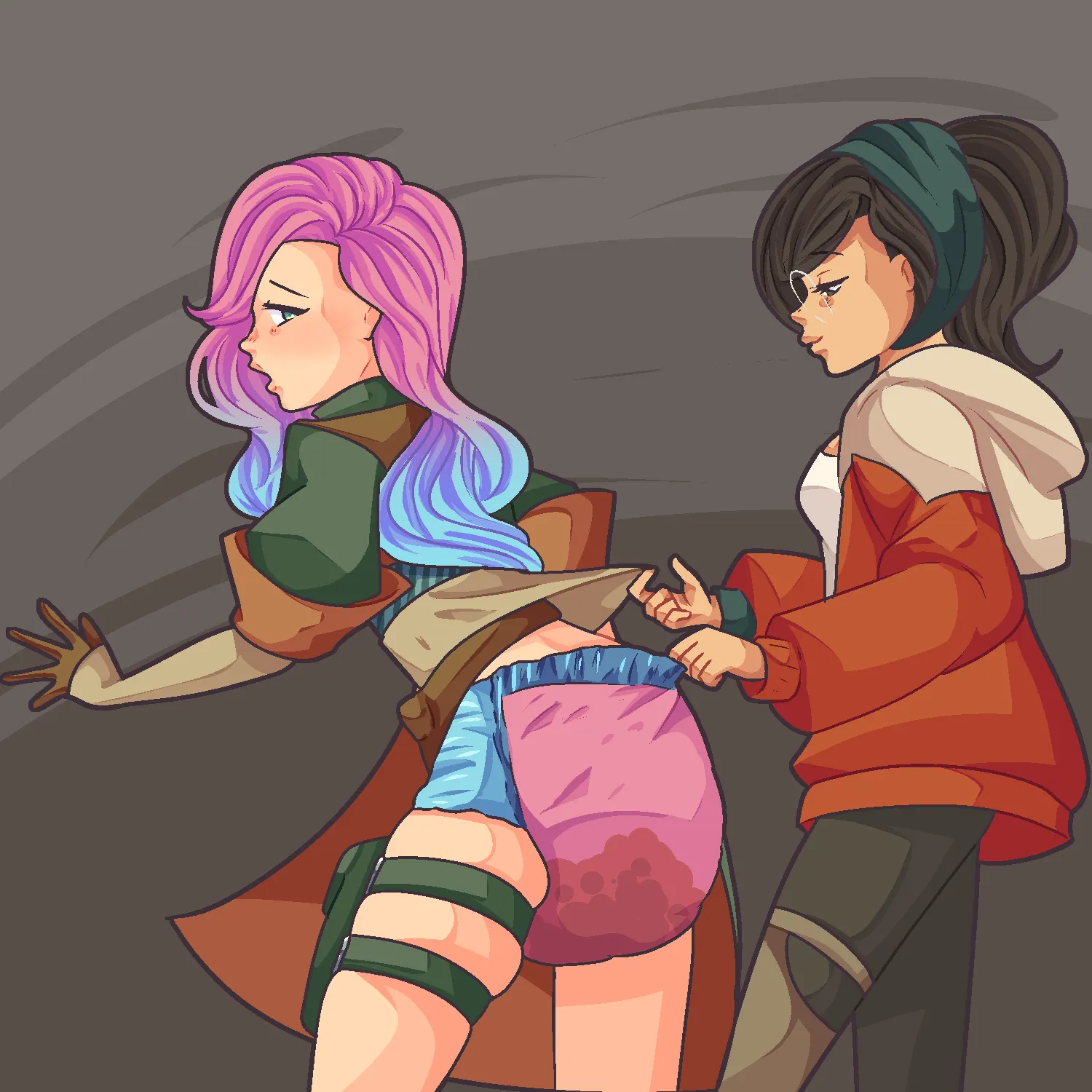 H-hon cut it out… we’re in public