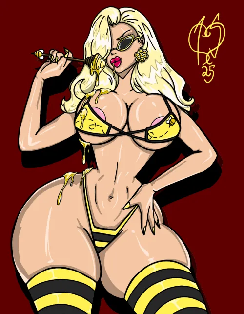 Honey Dripped Bimbo by Alexis Skye (OC)