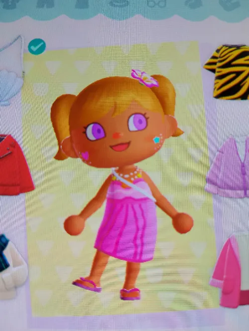 i made Sarah cosplay in Animal Crossing