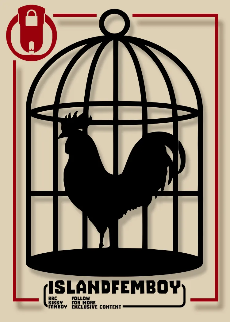 🔻ISLANDFEMBOY.COM🔺 Sissy Stickers 🔴 Femboy stickers | 🔒🔒🔒CAGE IS FREEDOM, do you agree!??!?😈😈😈🗝🗝🗝