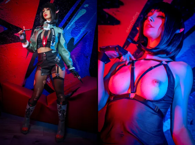 Jane Doe from Zenless Zone Zero by Aery Tiefling [OC]