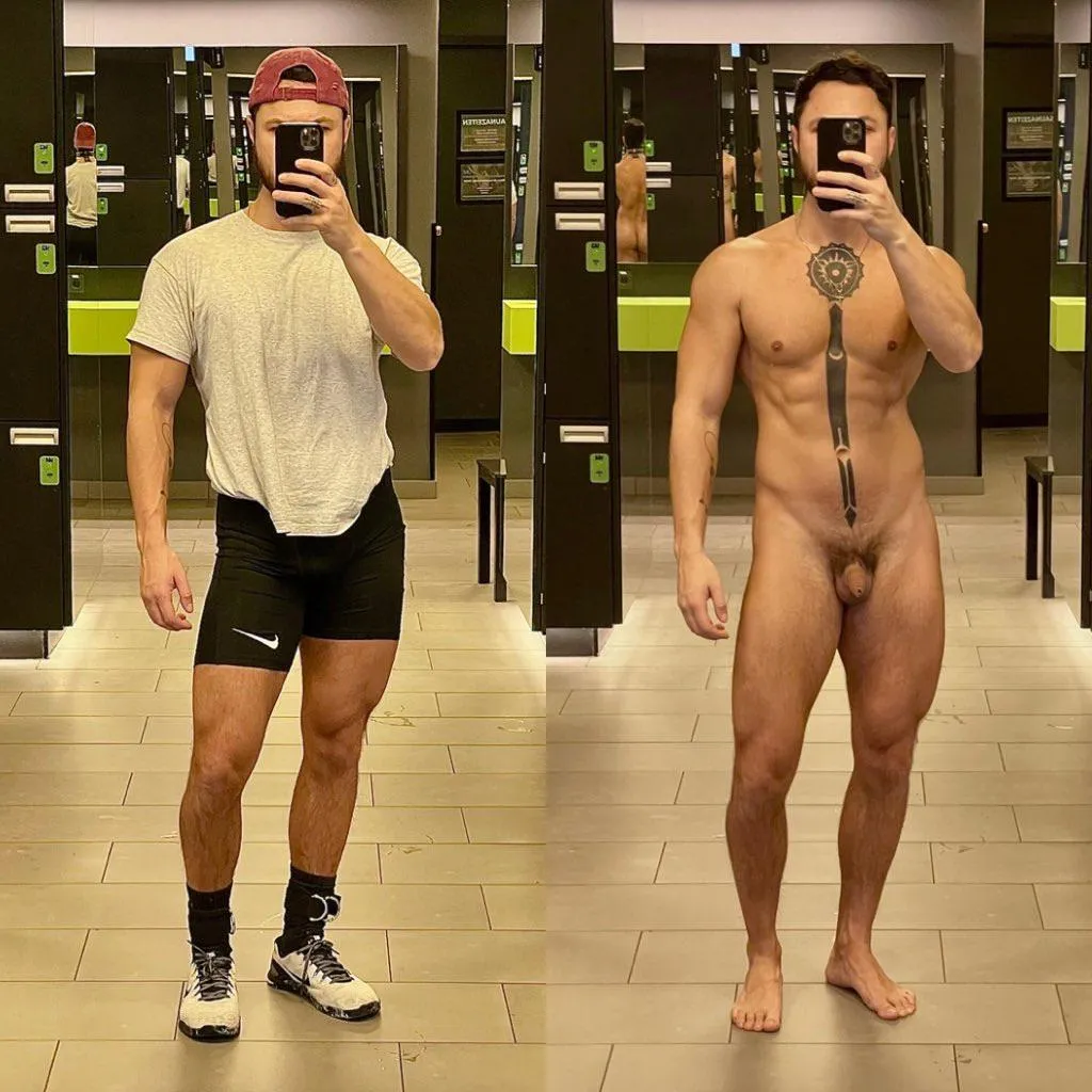 Legday and nude sauna