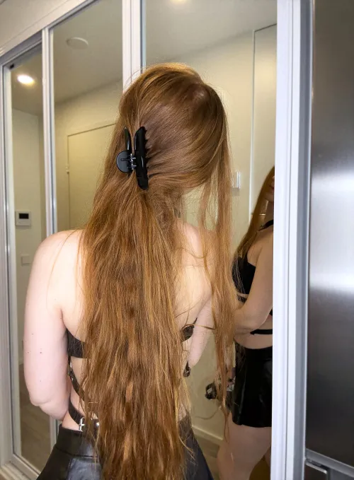 Letting my hair down after a long day