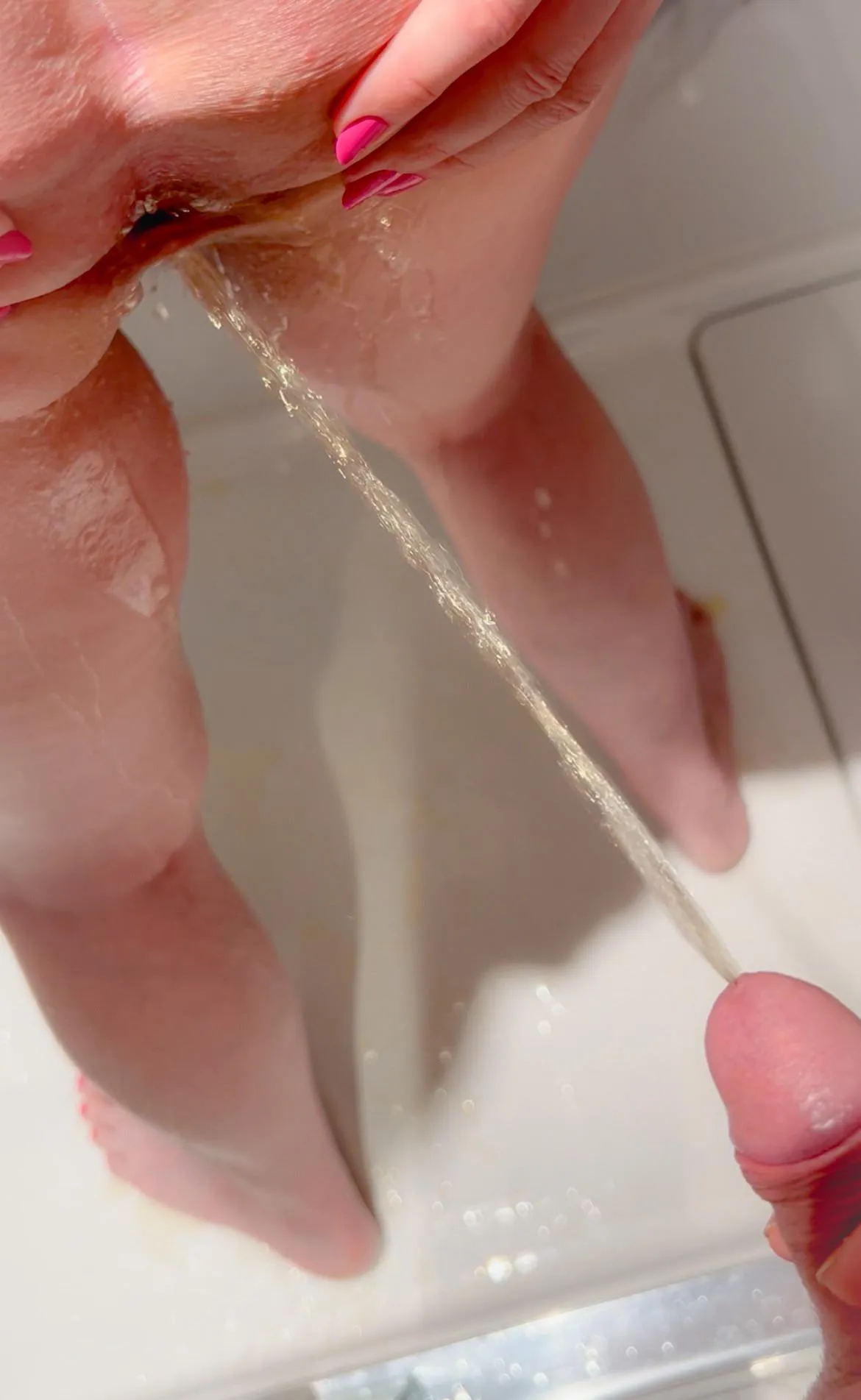 Pissing in my trans gf's ass