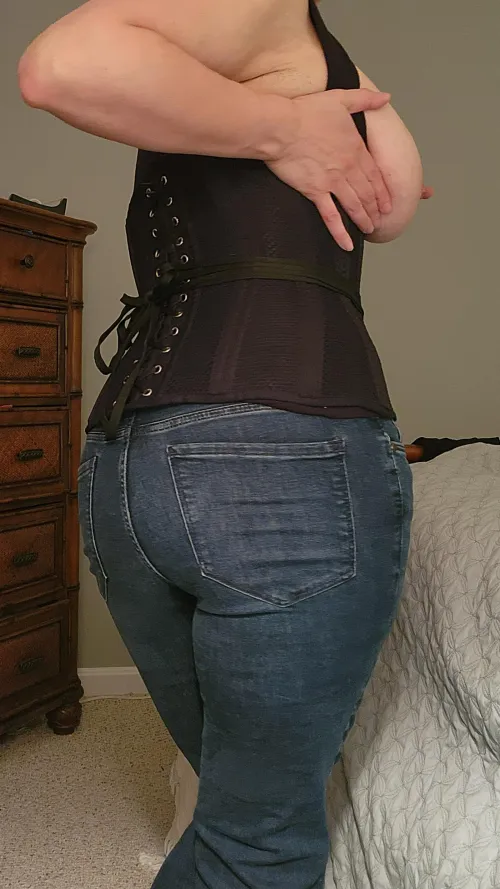 The corset gets me hot every time