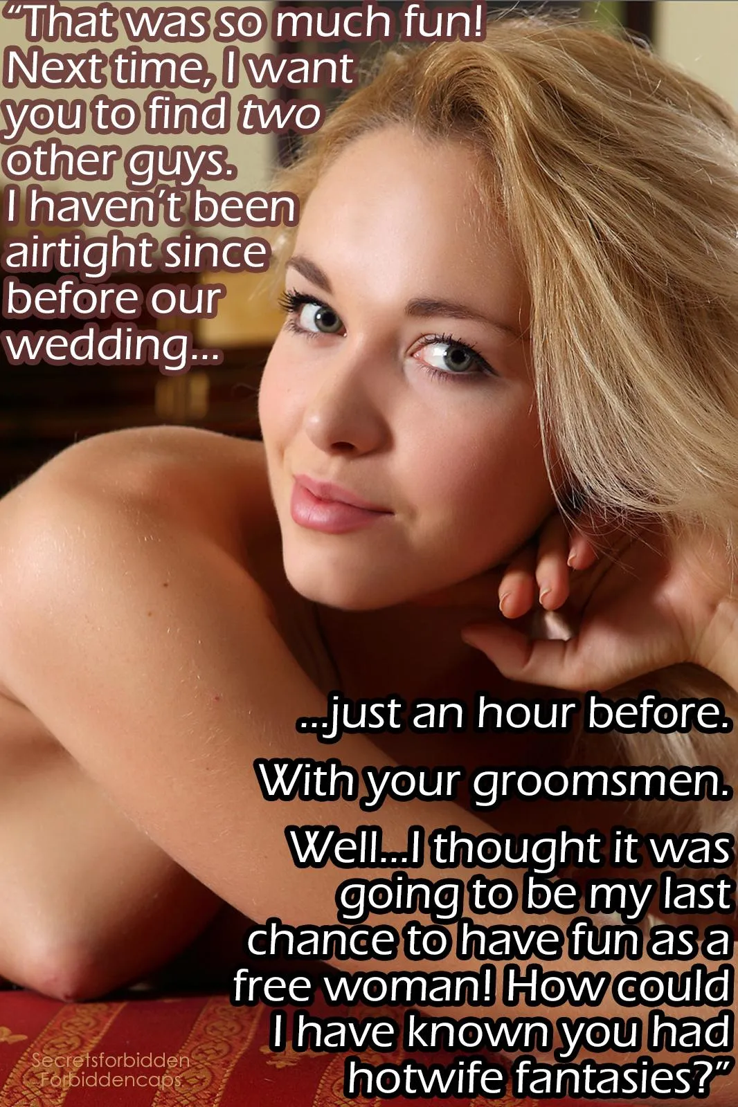 This is why communication before marriage is so important...