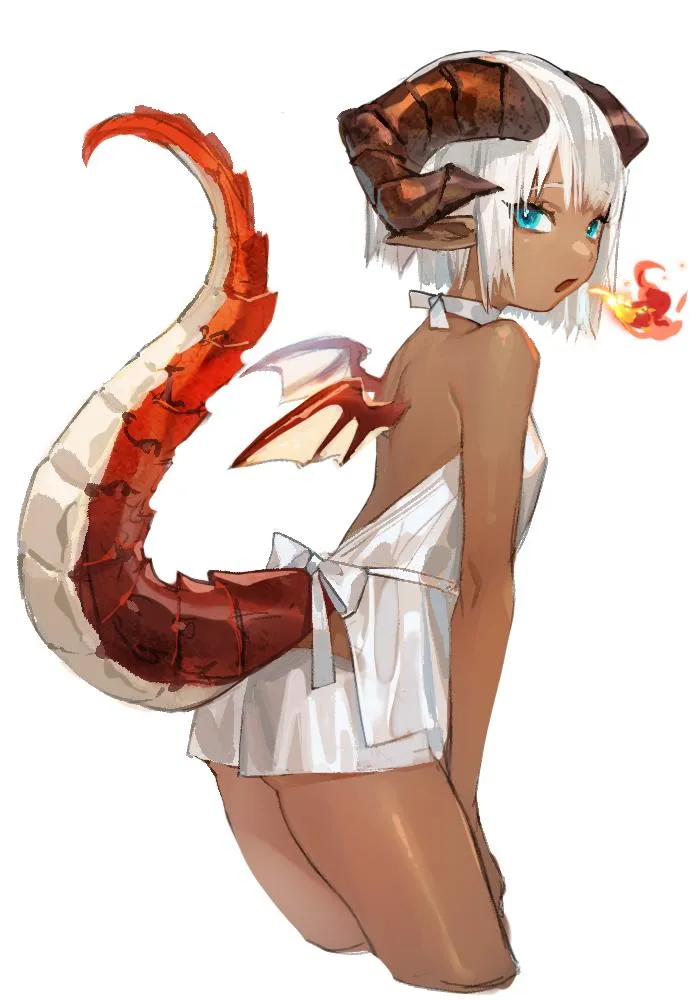 Tan Dragon Girl [Original]