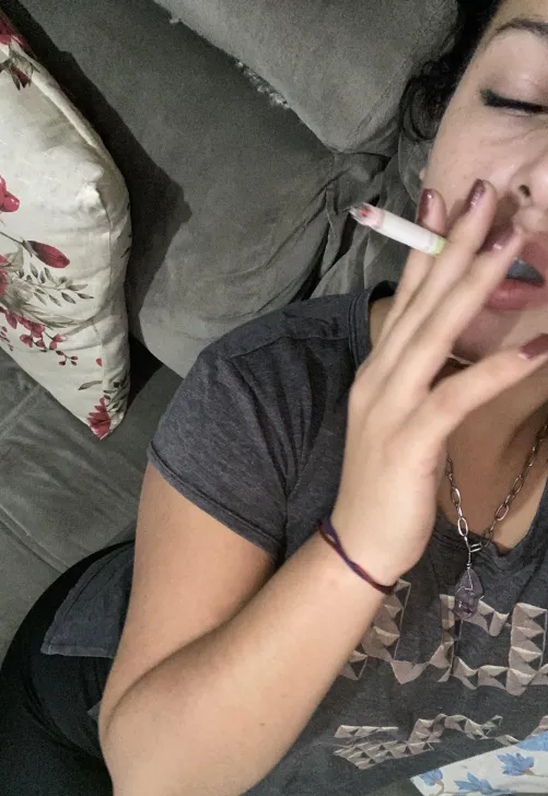 too early to smoke a cigarette?