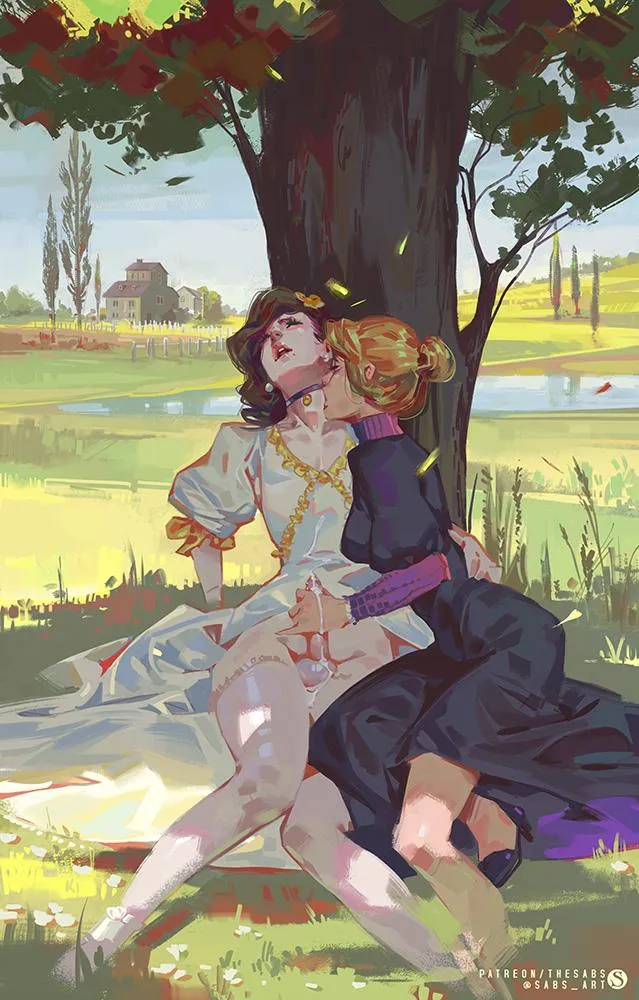 A couple at the Field