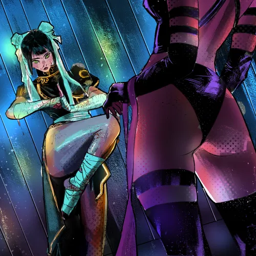 Chun Li vs Psylocke fanart by me!