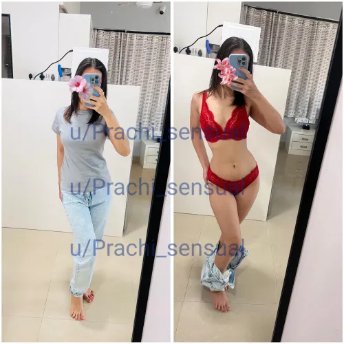 From casual to crimson 🍷✨ You never know what's hiding under the baggy clothes…