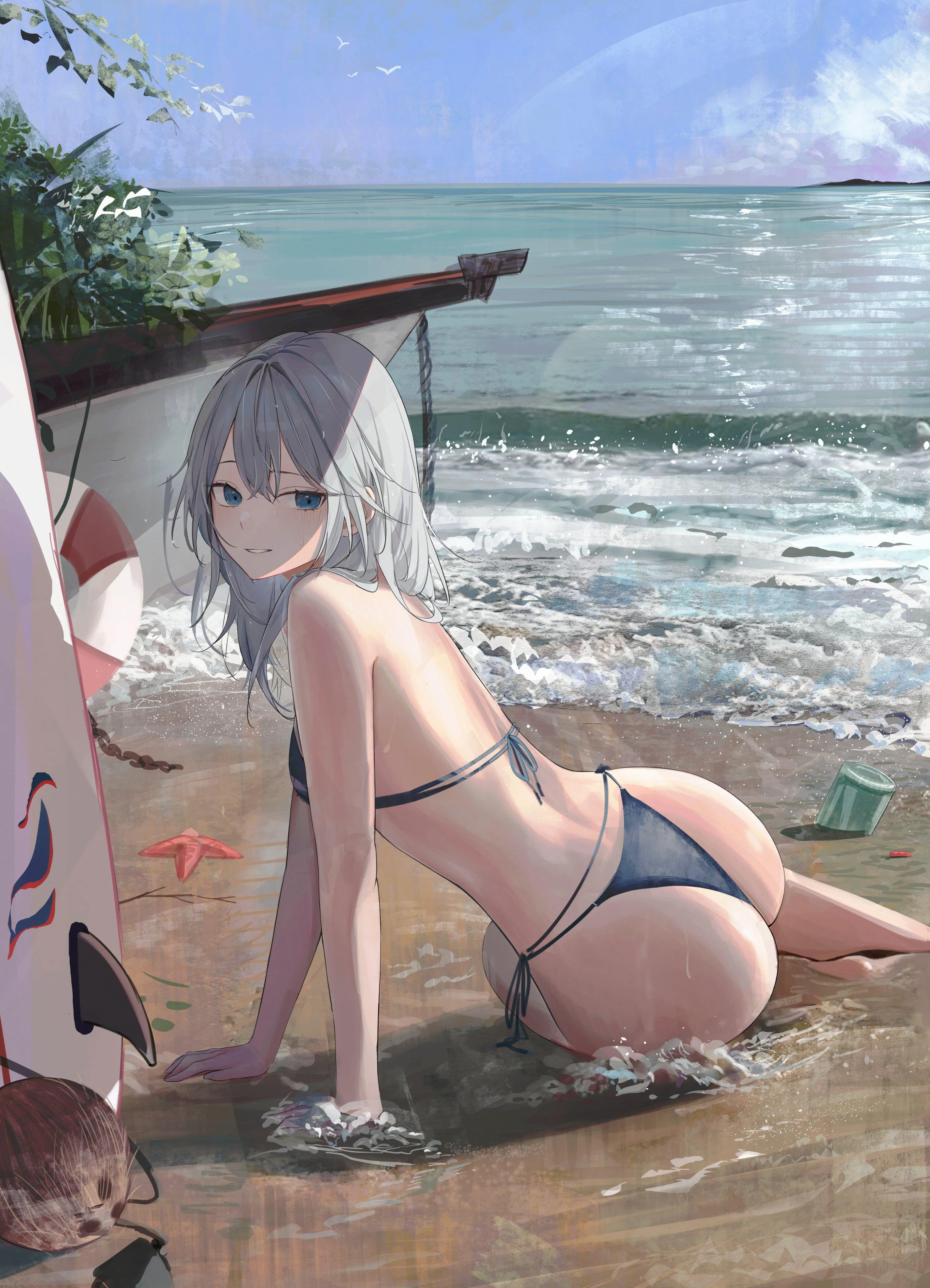 Girl At The Beach [Original]