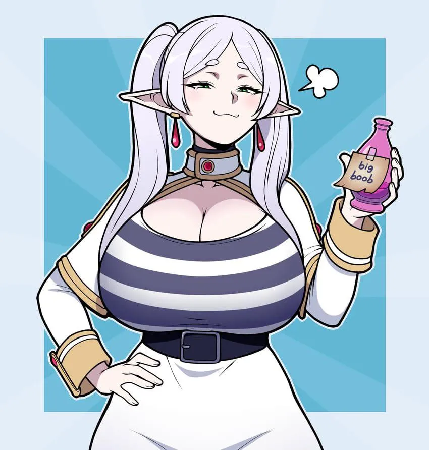 Miss Frieren tries a new potion. (jam-orbital)