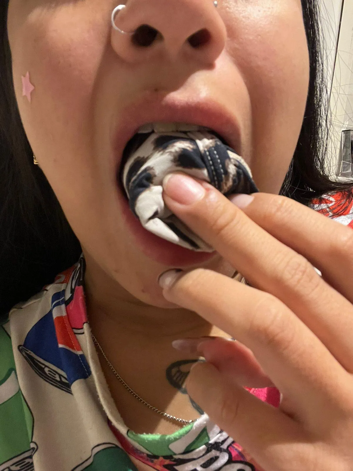 Nothing is sexier than gag with my panties😈😈😈🥵🥵🥵