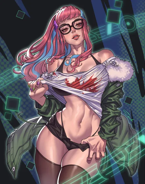Preecha in Futaba's outfit from Persona 5 (超留 Superbull)