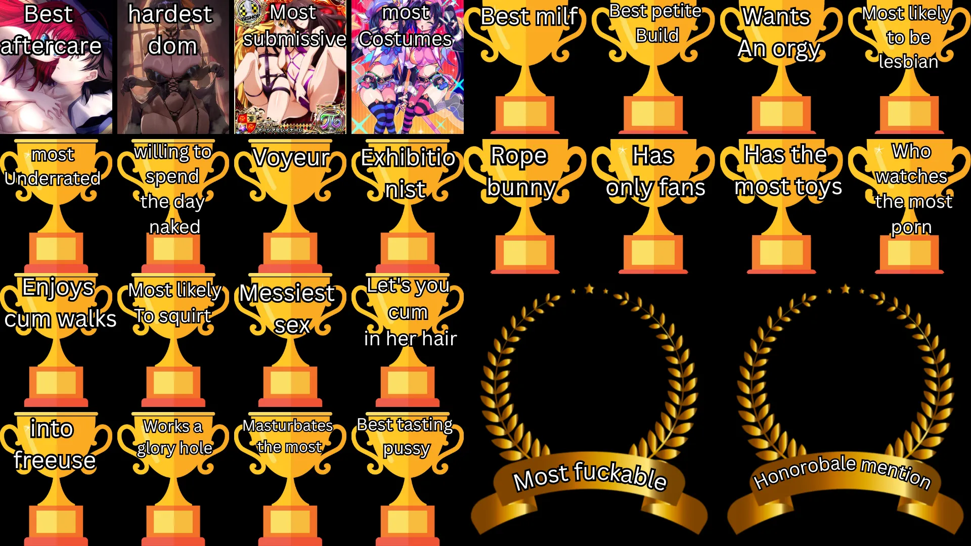 Serafall has the most outfits. Whose the best milf?