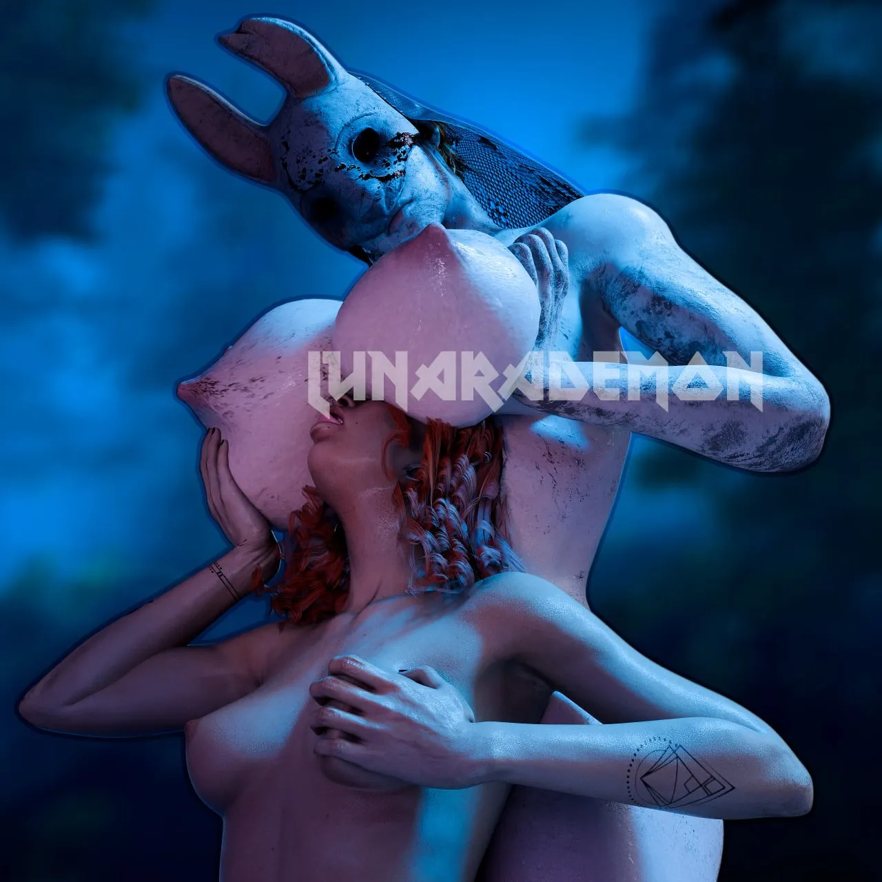 wrapped in big Huntress' love~ (The Huntress and Mikaela Reid)