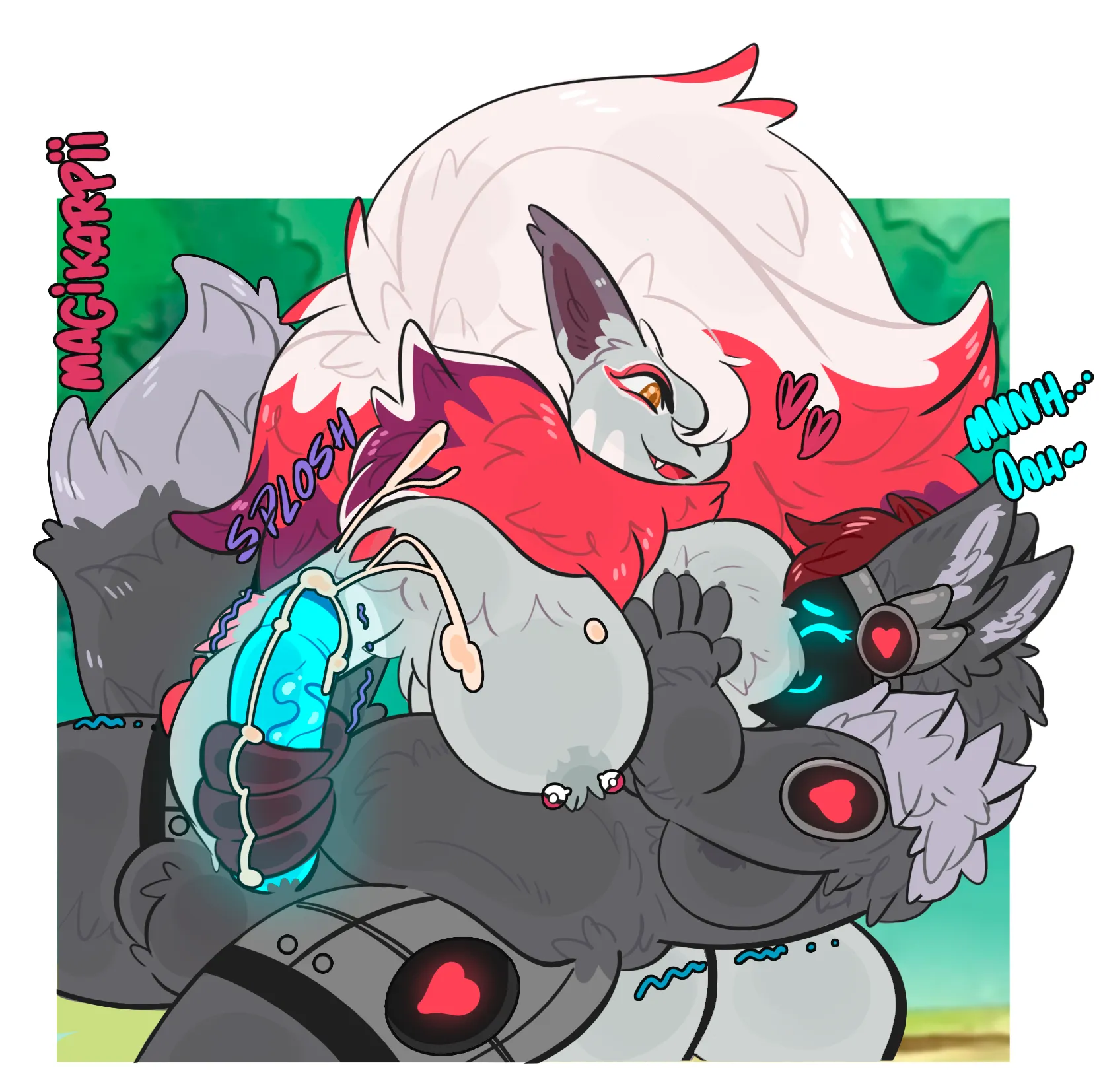 YCH zoroark for Eternal Destiny, art by me (magikarpii)