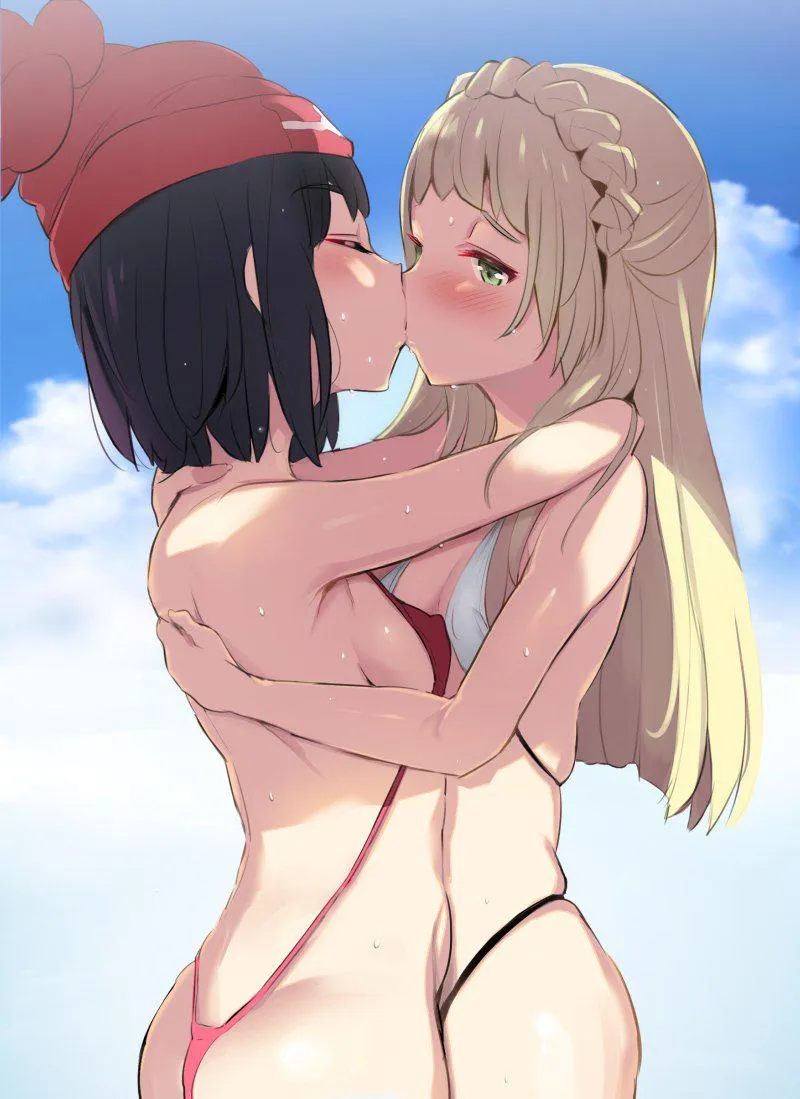 2 gorgeous girl having fun with each other~
