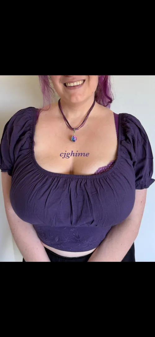 A little peek of purple. 💜