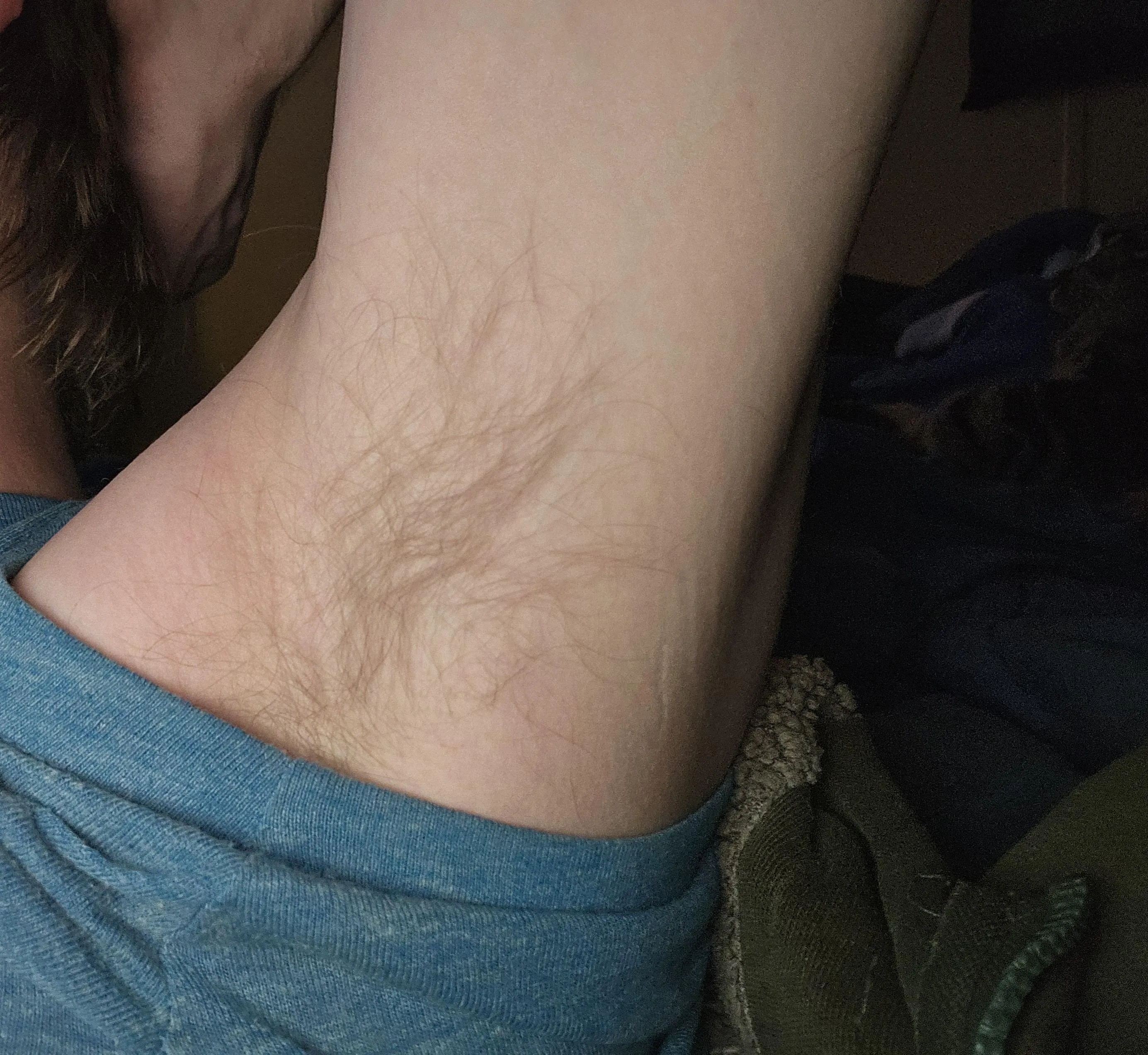 Come sniff my pit while you ride my cock.