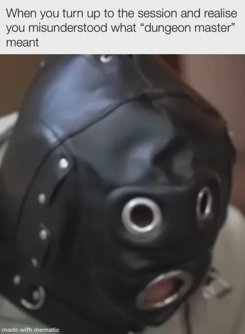 Different types of dungeon masters.