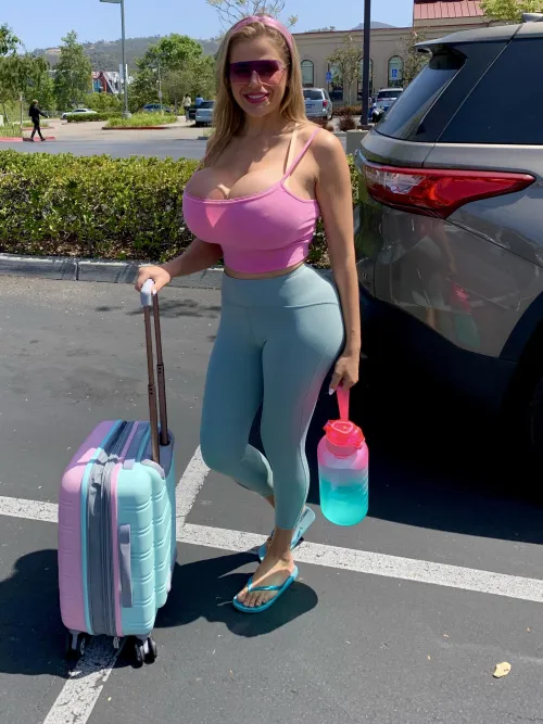 Do you like seeing these massive tits just out and about? [oc]