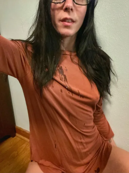 Glasses look cute covered, too