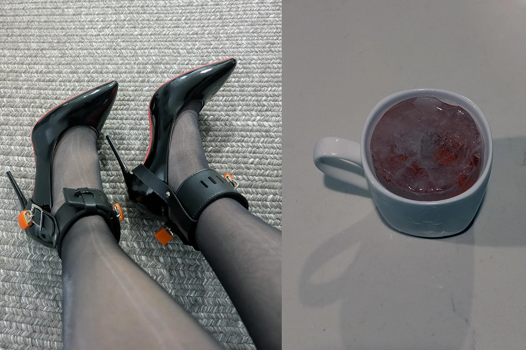 How I lock my heels in selfbondage