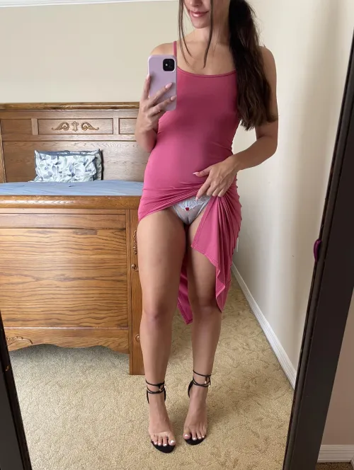 Look what’s hiding under my dress