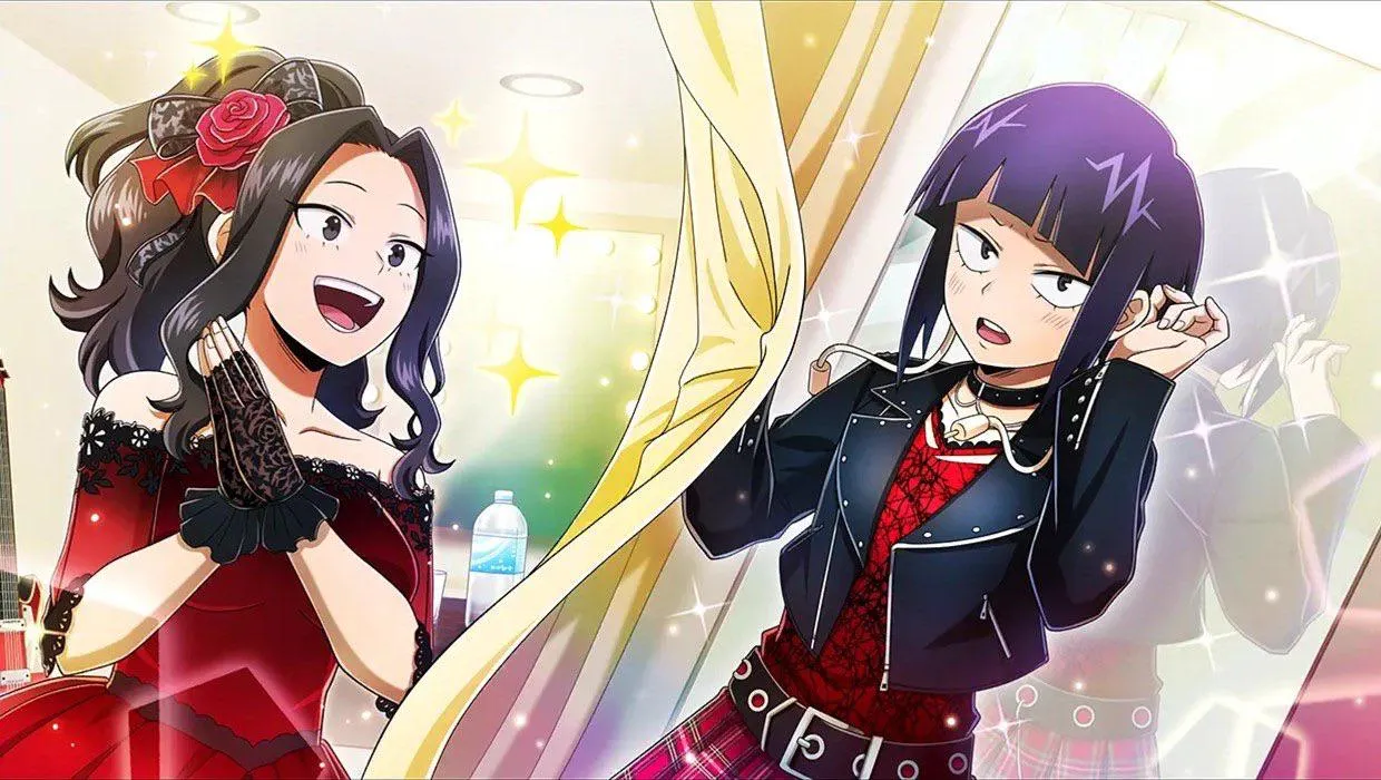 Momo and Jirou blush at each other’s outfits [My Hero Academia: Ultra Impact]