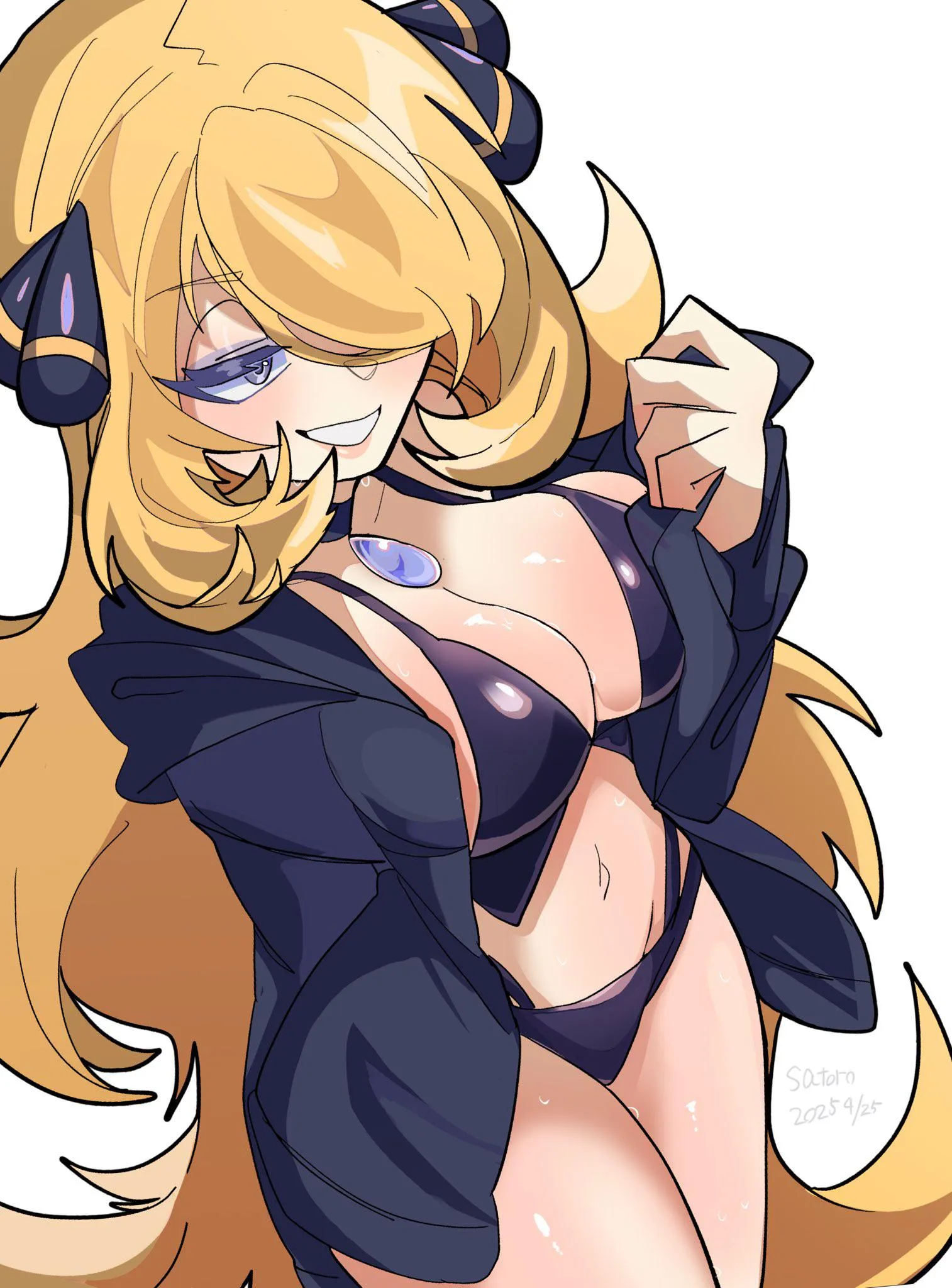 No lewd. Just Cynthia in a swimsuit (satoro)