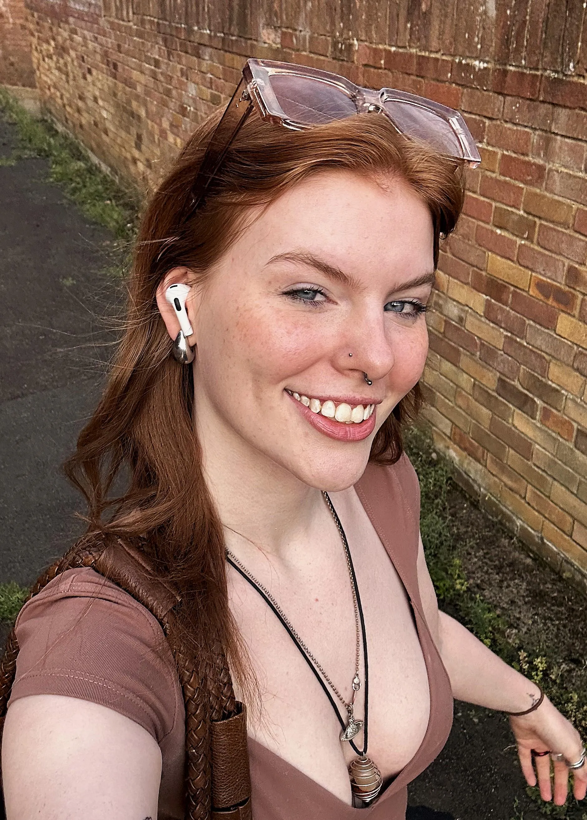 No make up just freckles all over my face