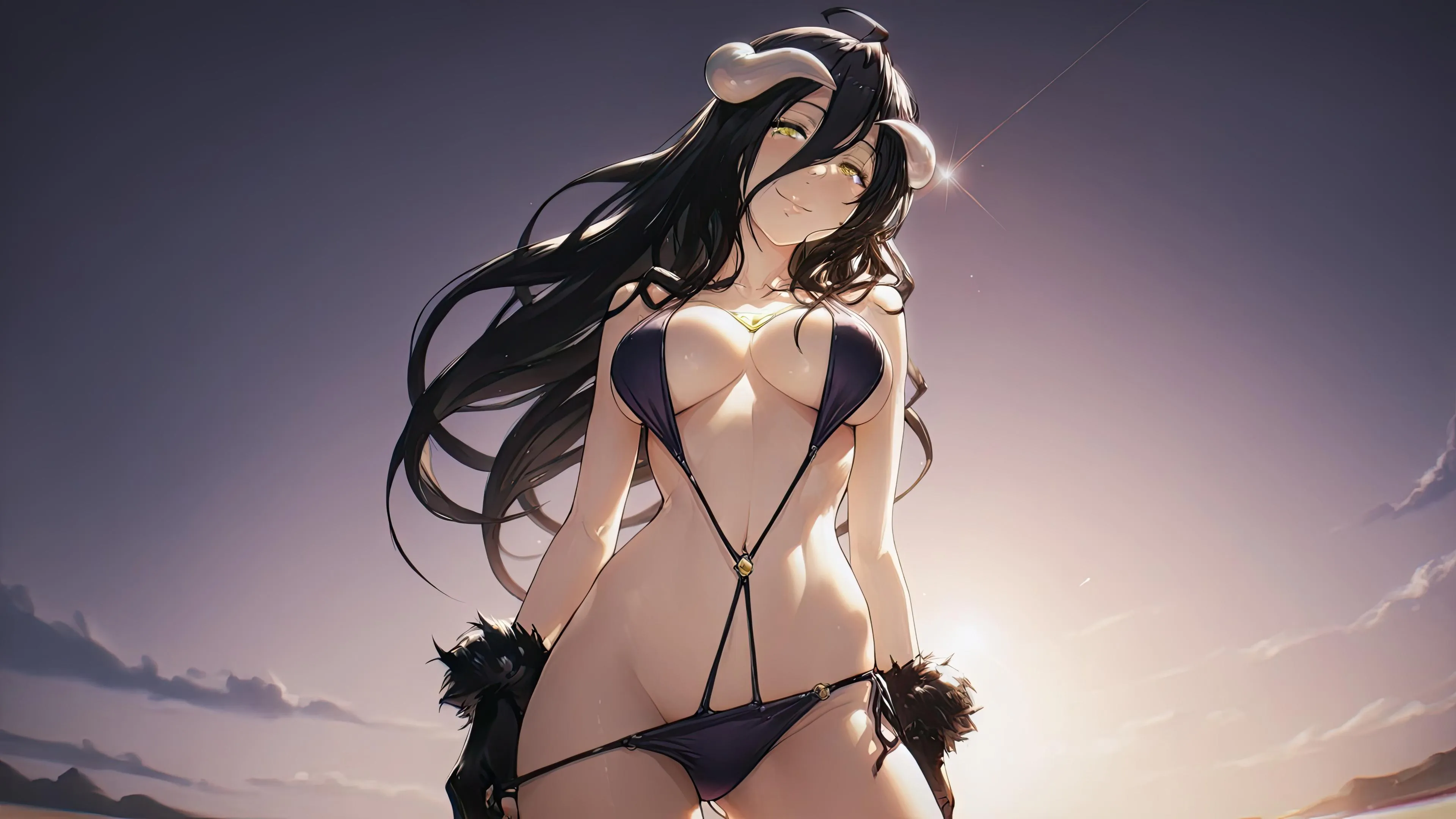 [Overlord] Albedo in bikini (3840x2160)