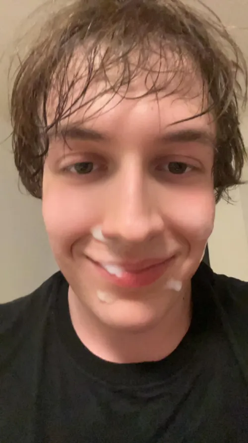 Own cum on my own face