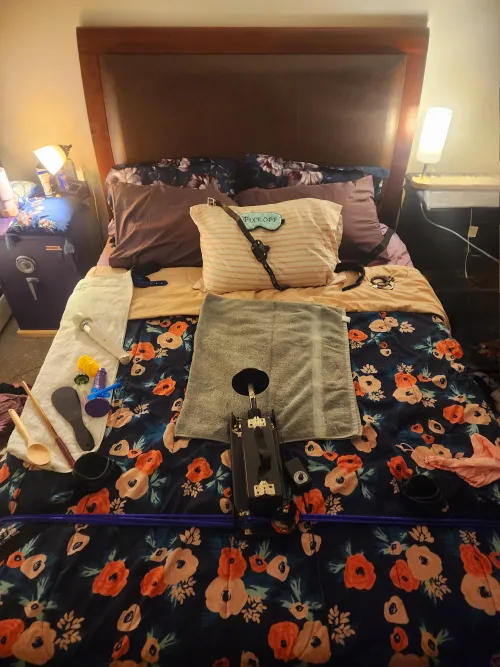 Selfbondage set up from last night!