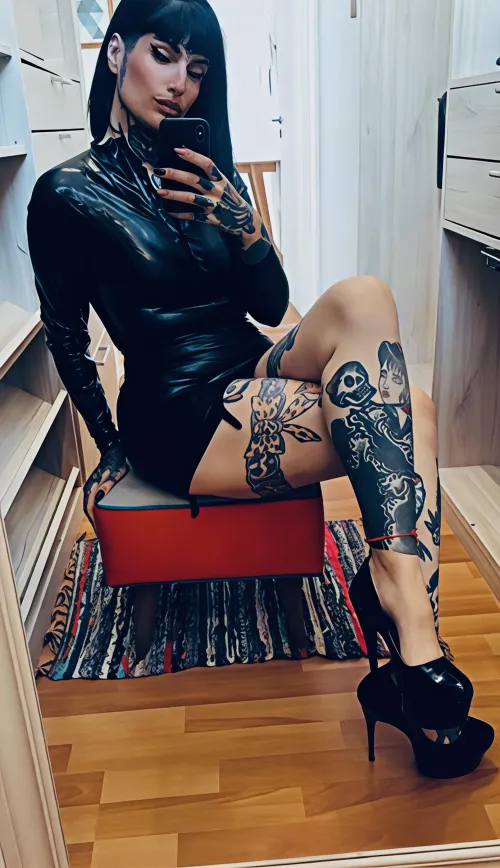 Start with my heels! Lick and polish