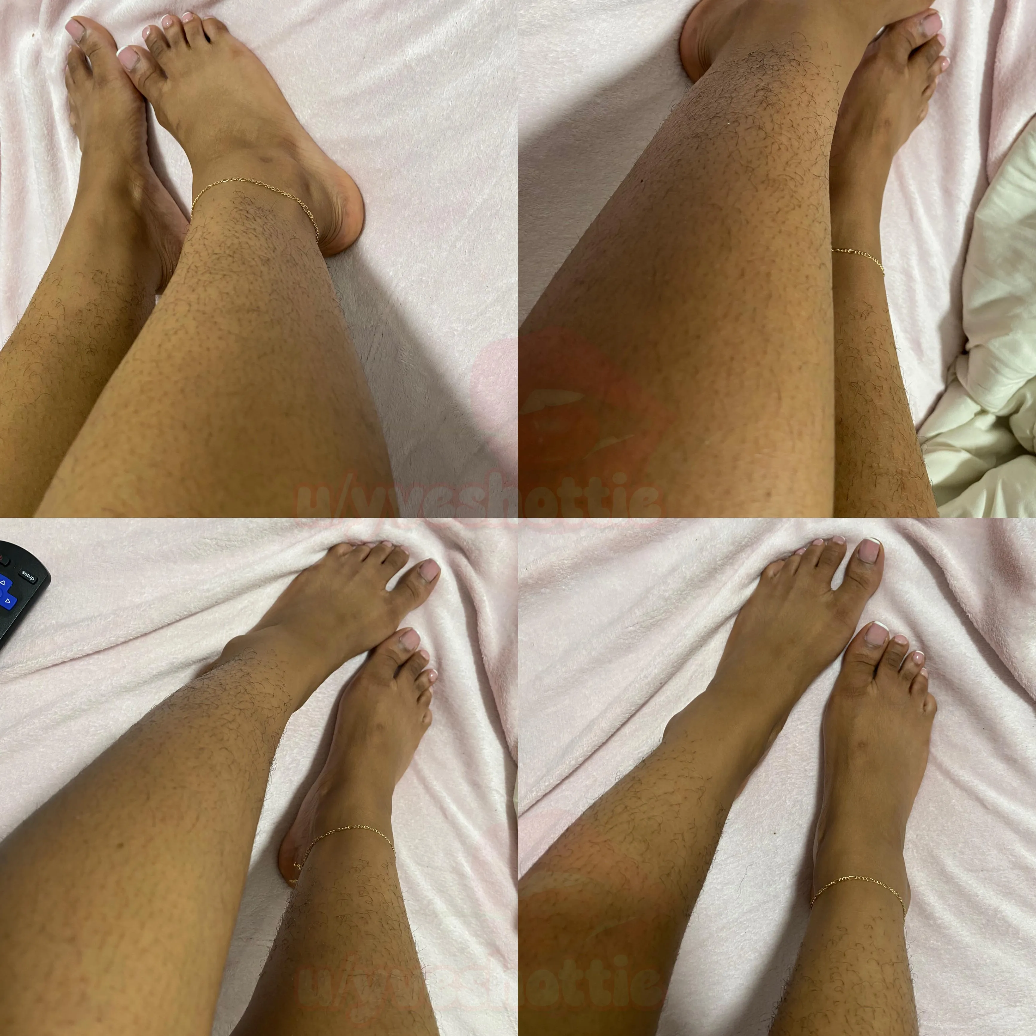 stroke my long black leg hairs