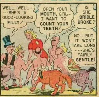 Ye' olden writer's barely disguised fetish panel.