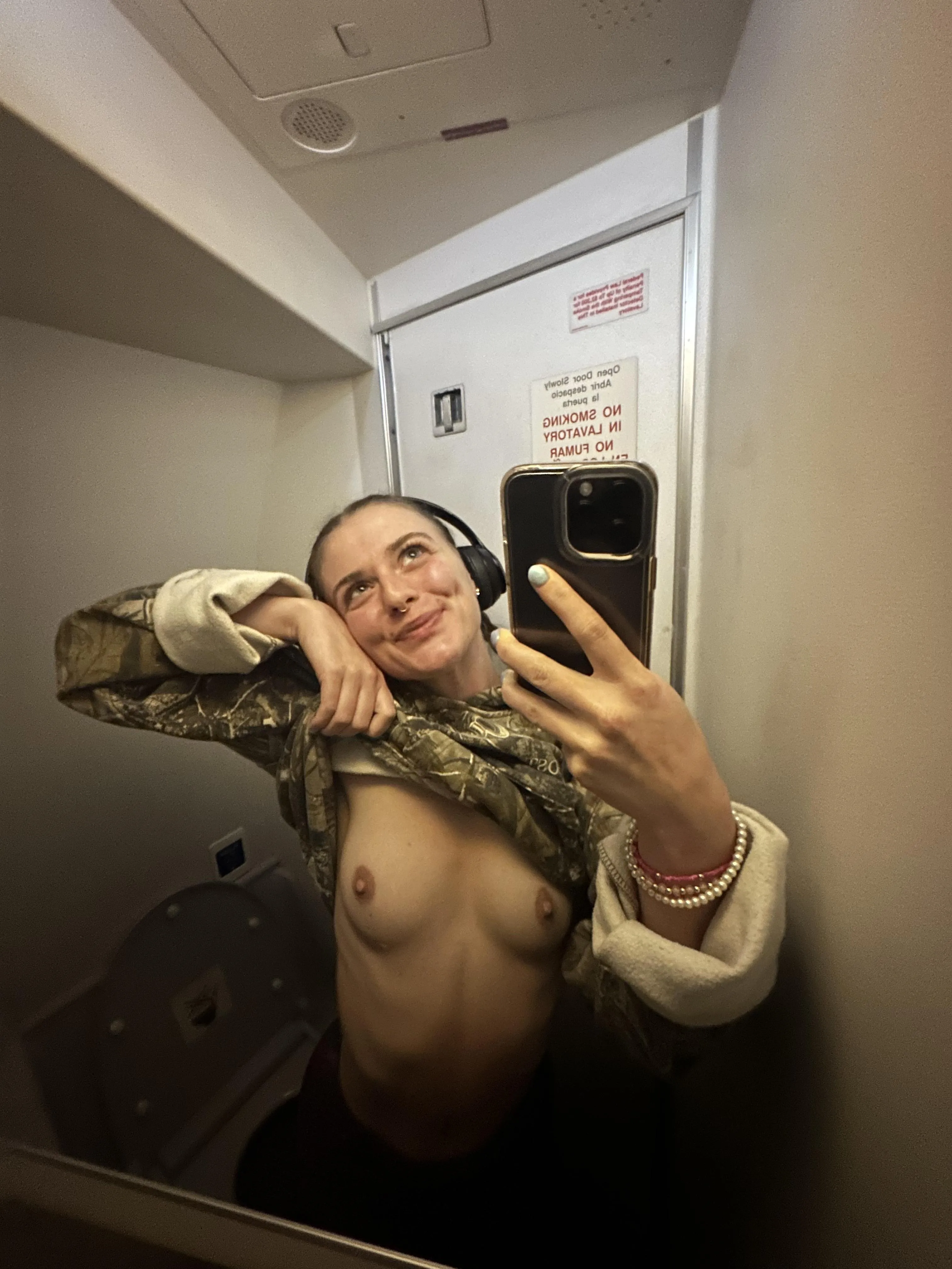 I masturbated in the airplane bathroom again ;)