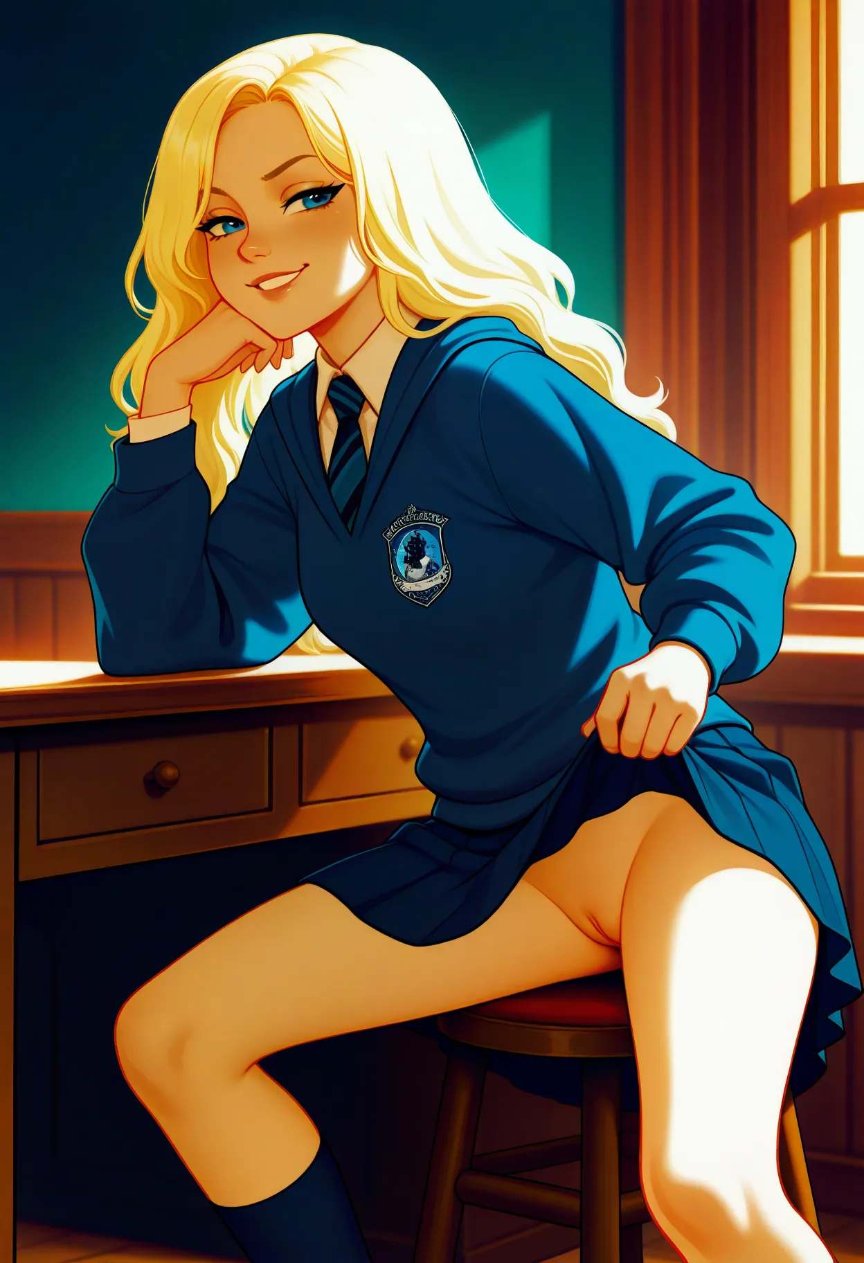 Luna knows how to make lessons more entertaining