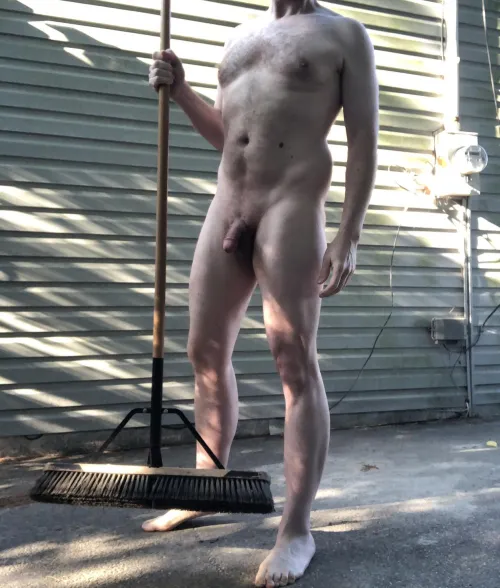 Time to sweep the blacktop