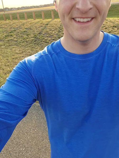 Beautiful morning commute home from work