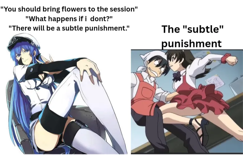 Do you know in a lot of countrys its a tradition to bring your Dominatrix flowers?