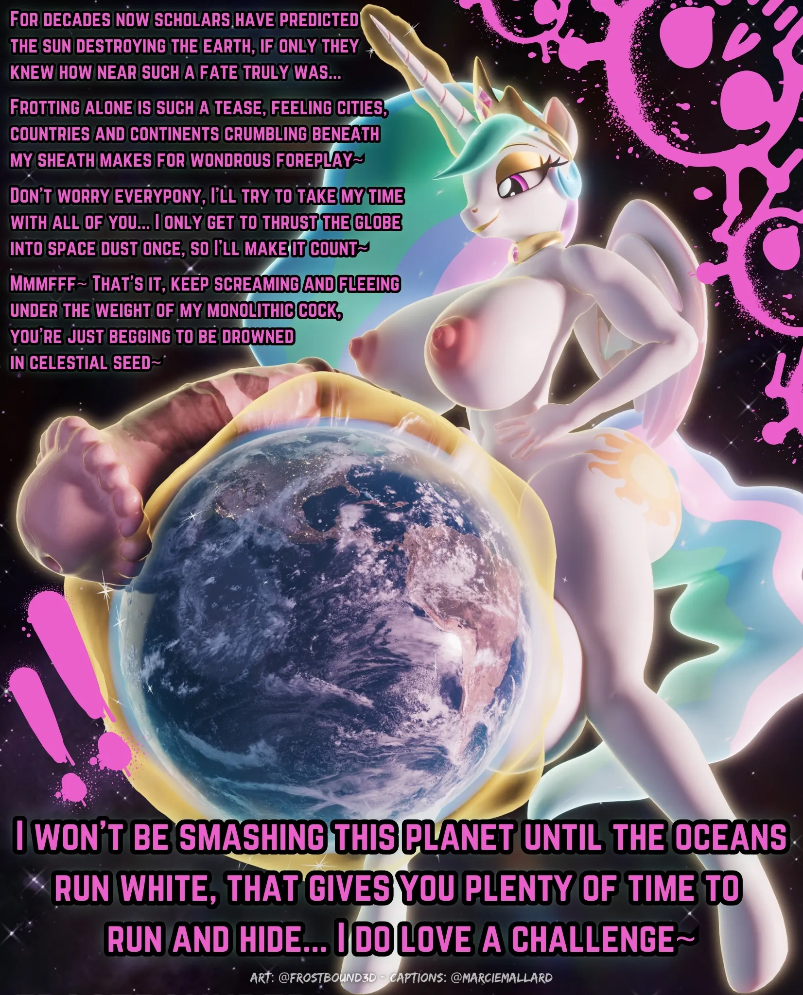 [H] Celestial Sacrifice... [Armageddon] [Noncon] [Futanari] [MLP] [Clop] [Giantess] [Equine Penis] [Mottled] [3D] [Credits in Caption]