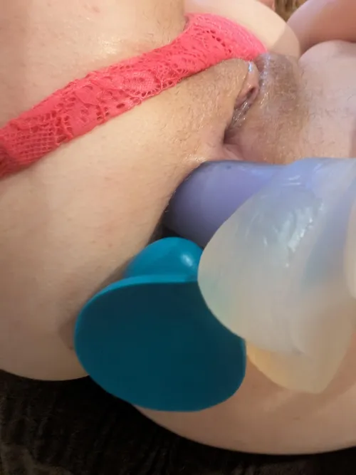 I've never had this many dildos in one hole before...