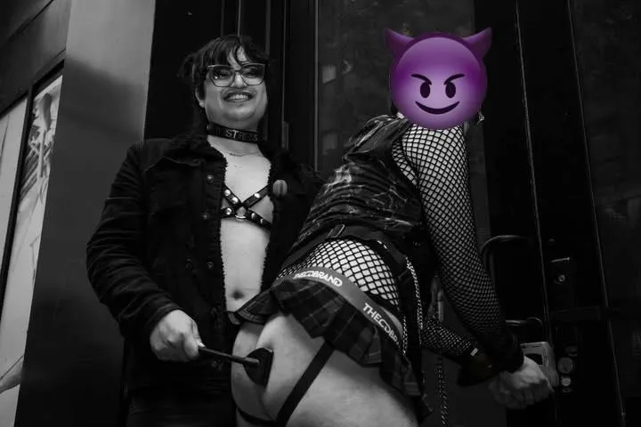 Spanking my t-boy at Folsom Street East