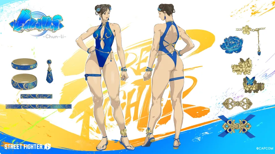Street Fighter 6 Outfit 4 official concept art for Chun-li