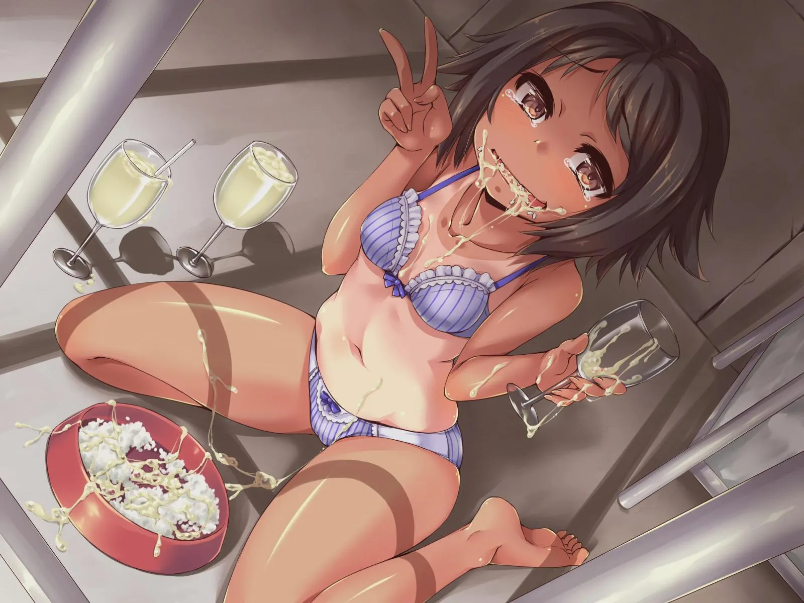 The next step in the training program calls for no more rice.